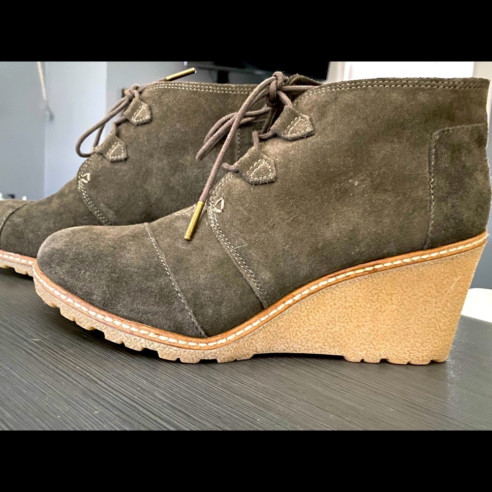 Toms : wedge booties